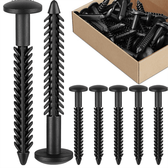 Vinyl Shutter Fasteners for Window Outside, Plastic Screws Exterior Pin Pegs 38PCS