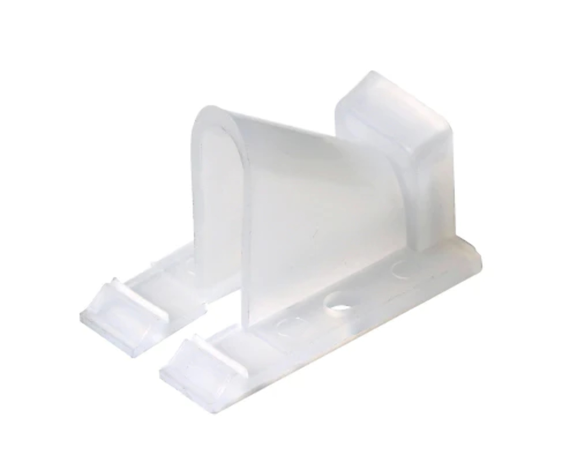 Steren RG59 Vertical Clear Vinyl Siding Clip 100 Pack, High Impact
