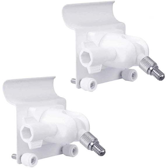 Vinyl Siding Clips for ,Stick Up Cam Roelink ZUMIMALL Camera, Hanger Hooks for Mounting Security Camera, Weatherproof Aluminum Alloy Material (2 Pack, White)