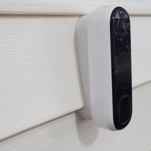 Vinyl Siding Doorbell Mount Angle Adjustment Compatible with Arlo Video Doorbell 2K 2nd Gen 3D Printed. UV Resistance. Fits 4" Standard Siding