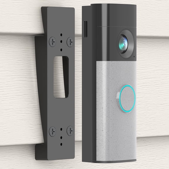 Vinyl Siding Doorbell Mounting Bracket for Battery Doorbell/Plus/Pro(2026 model) Adjustable Viewing Angle & Secure Screw Mount, Standard 4-Inch Siding Only
