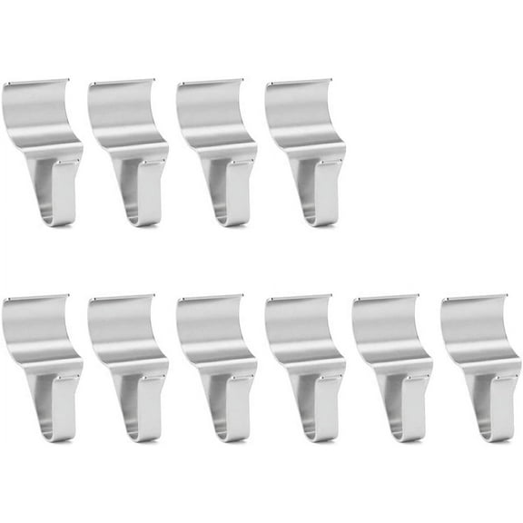 Vinyl Siding Hooks Hanger - 10 Pack Heavy Duty 18Lbs Stainless No-Hole Needed Vinyl Siding Clips for Hanging- Vinyl Siding Hooks for Outdoor Decorations 10 Pack