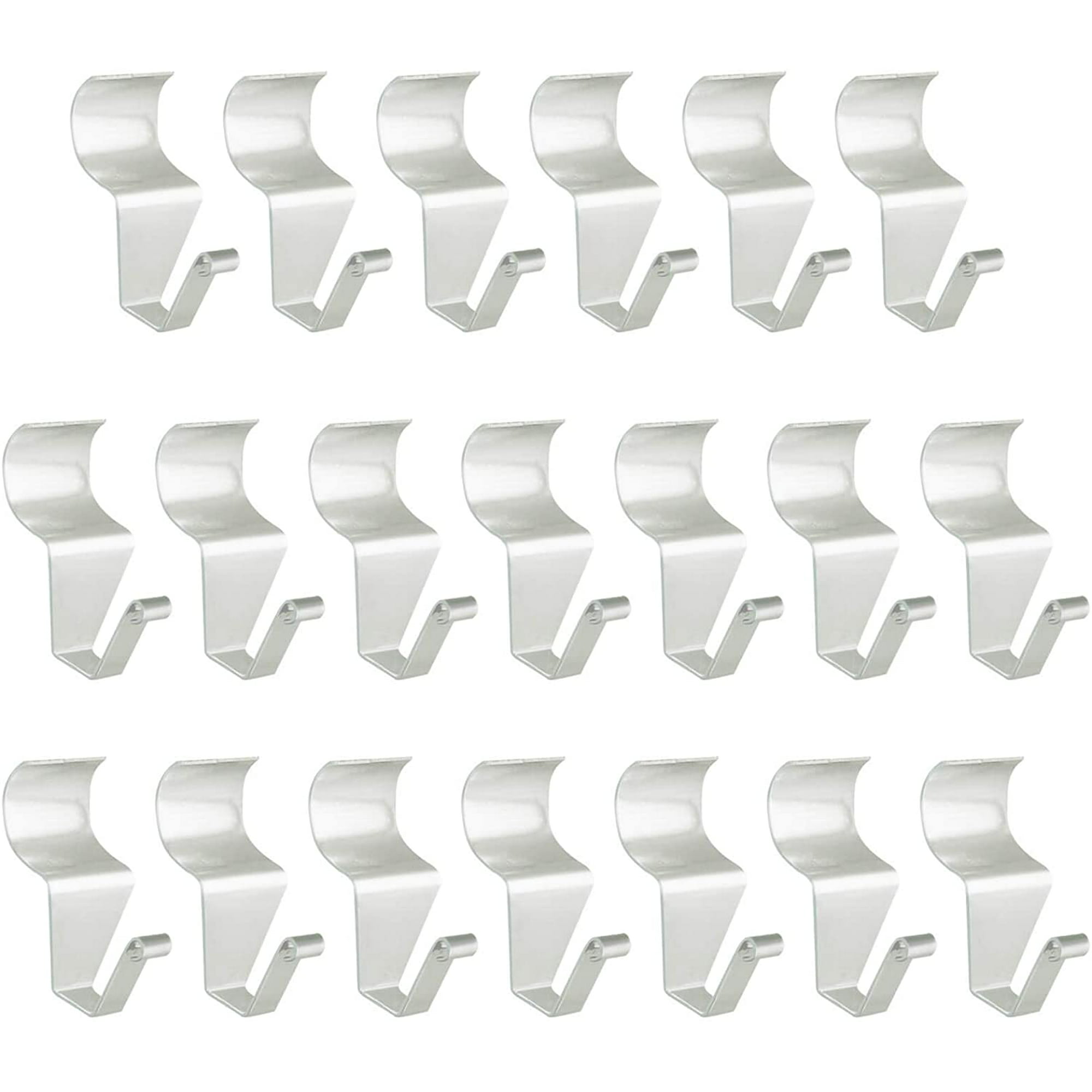Vinyl Siding Hooks Hanger - 20 Pack Heavy Duty Stainless No-Hole Needed Vinyl Siding Clips for Hanging- Vinyl Siding Hooks for Outdoor Decorations (20) - image 1 of 7