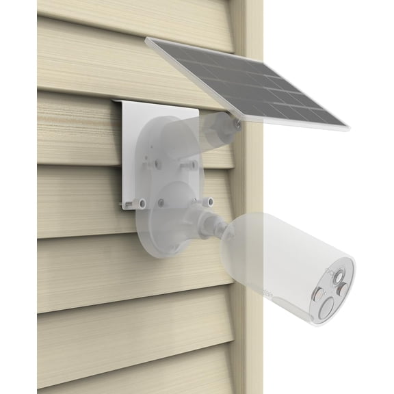 Vinyl Siding Mount for TP-Link Tapo C660 C615F C645D C402 C403 C460 C425 C630 C411 C610 TC82 TC90 TC85 KIT C675D KIT Solar Cameras and C545d,Tapo A201 Solar Panel Camera (White)