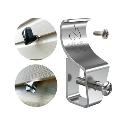Vinyl Siding Screws Clips Hook 6 Pcs - for Outdoor Mount Home Security Camera