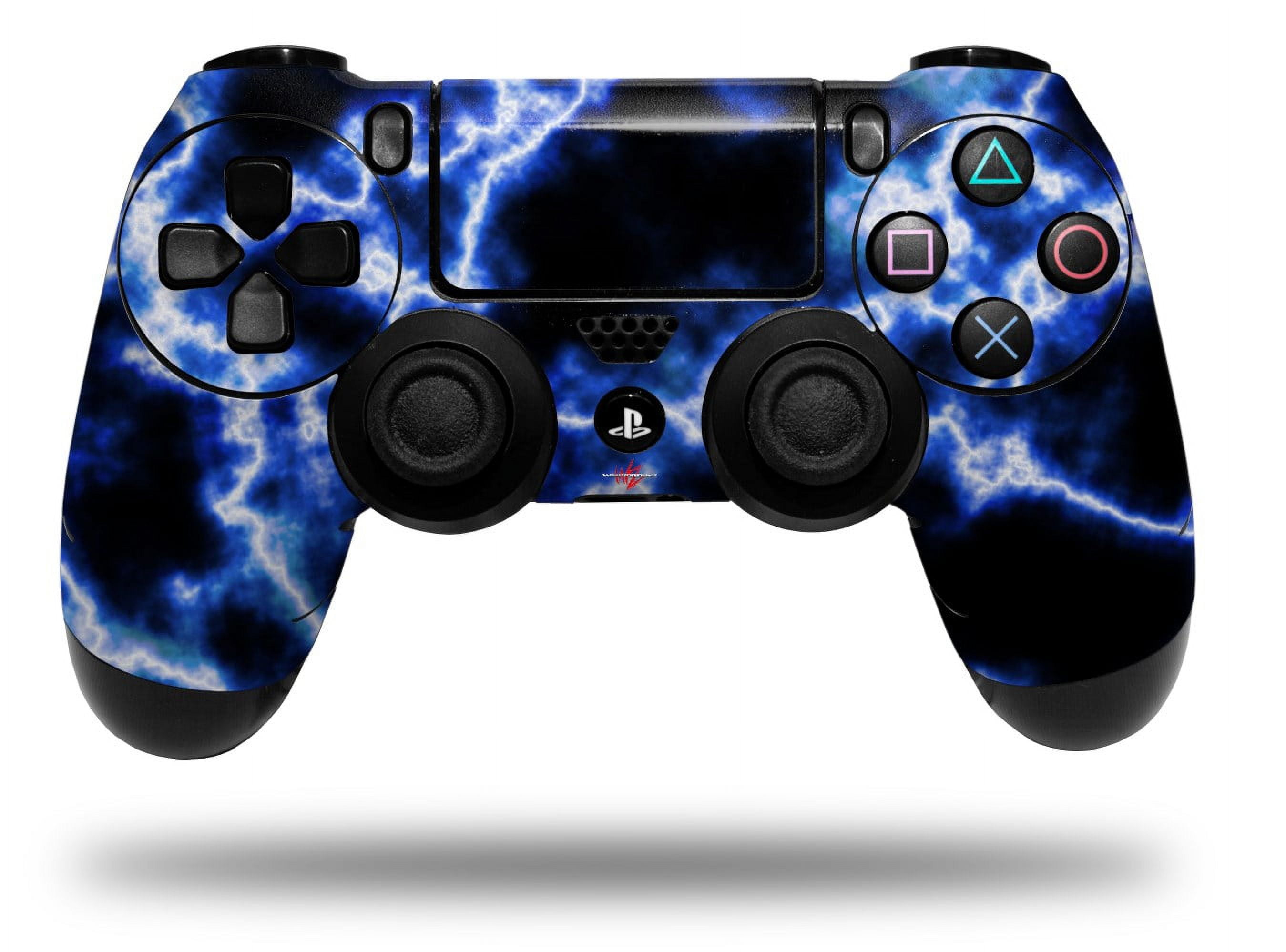 Vinyl Skin Wrap for Sony PS4 Dualshock Controller Electrify Blue