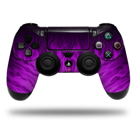 Vinyl Skin Wrap for Sony PS4 Dualshock Controller Fire Purple (CONTROLLER NOT INCLUDED)
