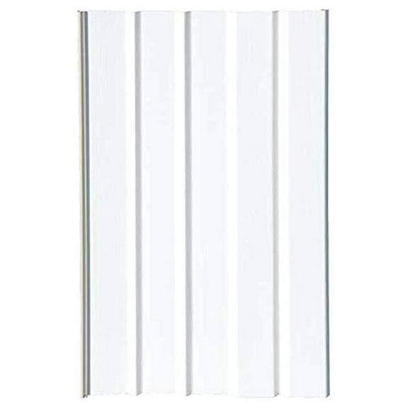 Vinyl Skirting Box of 8 White Solid Panels 16" Wide by 46" Tall. Premium 40 Mil Thickness.