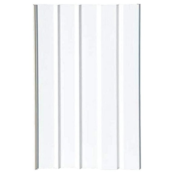 Vinyl Skirting Box of 8 White Solid Panels 16" Wide by 46" Tall. Premium 40 Mil Thickness.