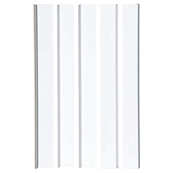 Vinyl Skirting Box of 8 White Solid Panels 16" Wide by 46" Tall. Premium 40 Mil Thickness.