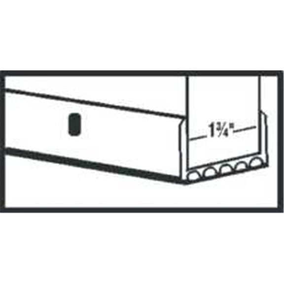 Vinyl Slide-On Door Bottom 1 .25 In. X 36 In. White