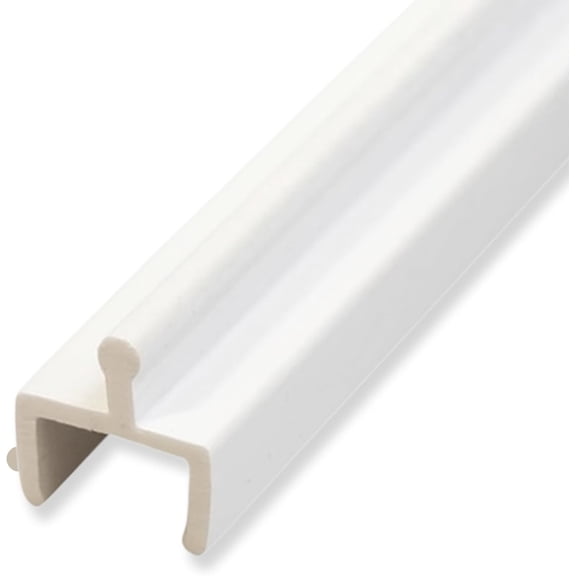 Vinyl Sliding Screen Door Track, Sliding Door Bottom Track Replacement, Patio Screen Door Repair Guide- White Vinyl (72 Inch, 1, Pack)