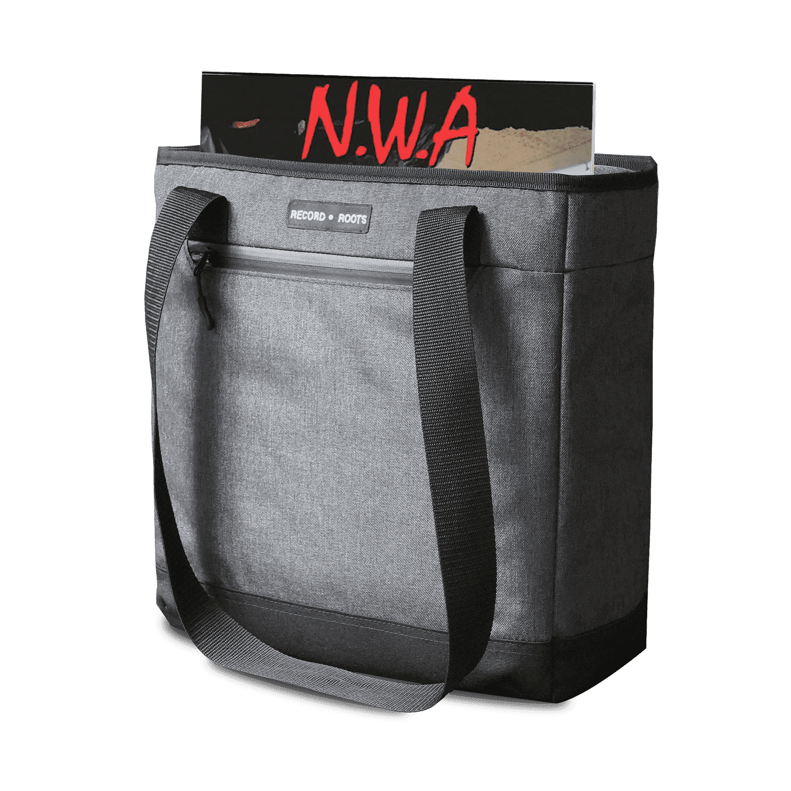 Vinyl Record Carry Bag – Water-Resistant Canvas DJ Sling Bag for LPs – Holds 36 Records – Protective Foam Interior – Adjustable Shoulder Strap for Collectors