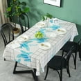 thumbnail image 1 of Vinyl Square Table Cover Wipe Clean PVC Tablecloth Oil-Proof/Waterproof Stain, 1 of 2