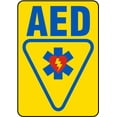 thumbnail image 1 of Vinyl Stickers - AED Sign 2-Safety and Warning Warehouse Signs Stickers - 13" x 9" - 3 Pack, 1 of 5