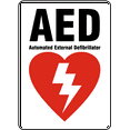 thumbnail image 1 of Vinyl Stickers - AED Sign - Safety and Warning Warehouse Signs Stickers - 3.5" x 5" - 3 Pack, 1 of 5