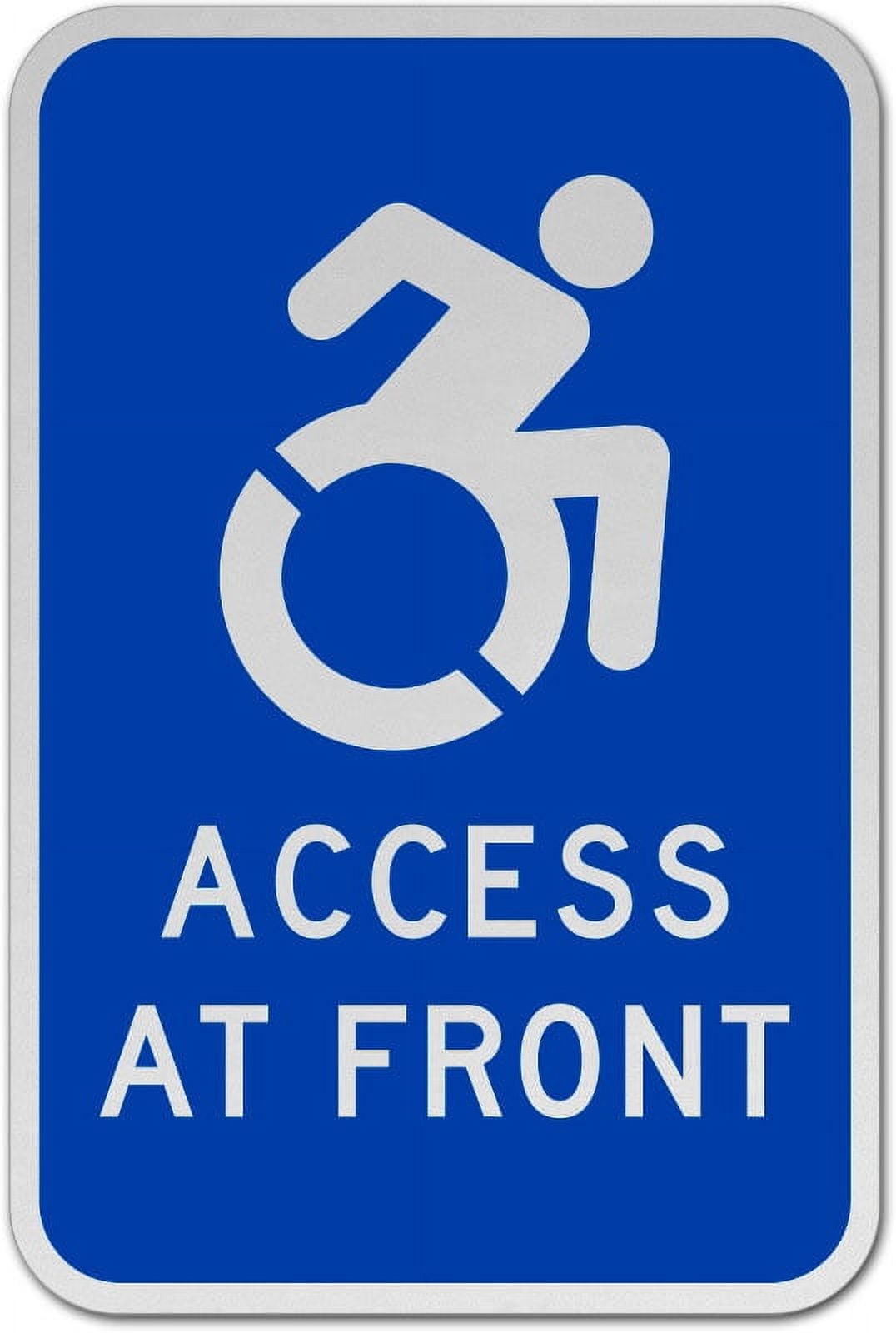 Vinyl Stickers - Access at Front Sign A8 - Safety and Warning Warehouse ...