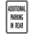 thumbnail image 1 of Vinyl Stickers - Additional Parking in Rear Sign - Safety and Warning Warehouse Signs Stickers - 13" x 9" - 3 Pack, 1 of 5