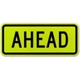 thumbnail image 1 of Vinyl Stickers - Ahead Sign - Safety and Warning Warehouse Signs Stickers - 3.5" x 5" - 6 Pack, 1 of 5
