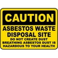 thumbnail image 1 of Vinyl Stickers - Asbestos Waste Disposal Site Sign 1-Safety and Warning Warehouse Signs Stickers - 10" x 7" - 3 Pack, 1 of 5
