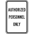 thumbnail image 1 of Vinyl Stickers - Authorized Employees Only Sign 4 - Safety and Warning Warehouse Signs Stickers - 10" x 7" - 10 Pack, 1 of 5