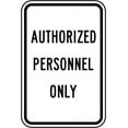 thumbnail image 1 of Vinyl Stickers - Authorized Employees Only Sign 4 - Safety and Warning Warehouse Signs Stickers - 18" x 24" - 10 Pack, 1 of 5