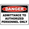 thumbnail image 1 of Vinyl Stickers - Authorized Personnel Only Sign 3 - Safety and Warning Warehouse Signs Stickers - 18" x 24" - 6 Pack, 1 of 5