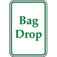 thumbnail image 1 of Vinyl Stickers - Bag Drop Sign - Safety and Warning Warehouse Signs Stickers - 10" x 7" - 6 Pack, 1 of 5