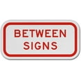 thumbnail image 1 of Vinyl Stickers - Between Signs Sign F7 - Safety and Warning Warehouse Signs Stickers - 18" x 24" - 3 Pack, 1 of 5