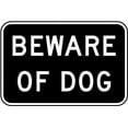 thumbnail image 1 of Vinyl Stickers - Beware of Dog Sign 1 - Safety and Warning Warehouse Signs Stickers - 3.5" x 5" - 3 Pack, 1 of 5