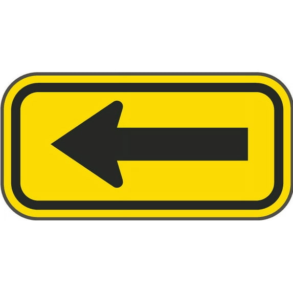 Vinyl Stickers - Black/Yellow Arrow Sign I1 - Safety and Warning Warehouse Signs Stickers - 10" x 7" - 3 Pack