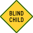 thumbnail image 1 of Vinyl Stickers - Blind Child, Delaware - Safety and Warning Warehouse Signs Stickers - 3.5" x 5" - 6 Pack, 1 of 5