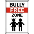 thumbnail image 1 of Vinyl Stickers - Bully Free Zone Sign - Safety and Warning Warehouse Signs Stickers - 18" x 24" - 10 Pack, 1 of 5