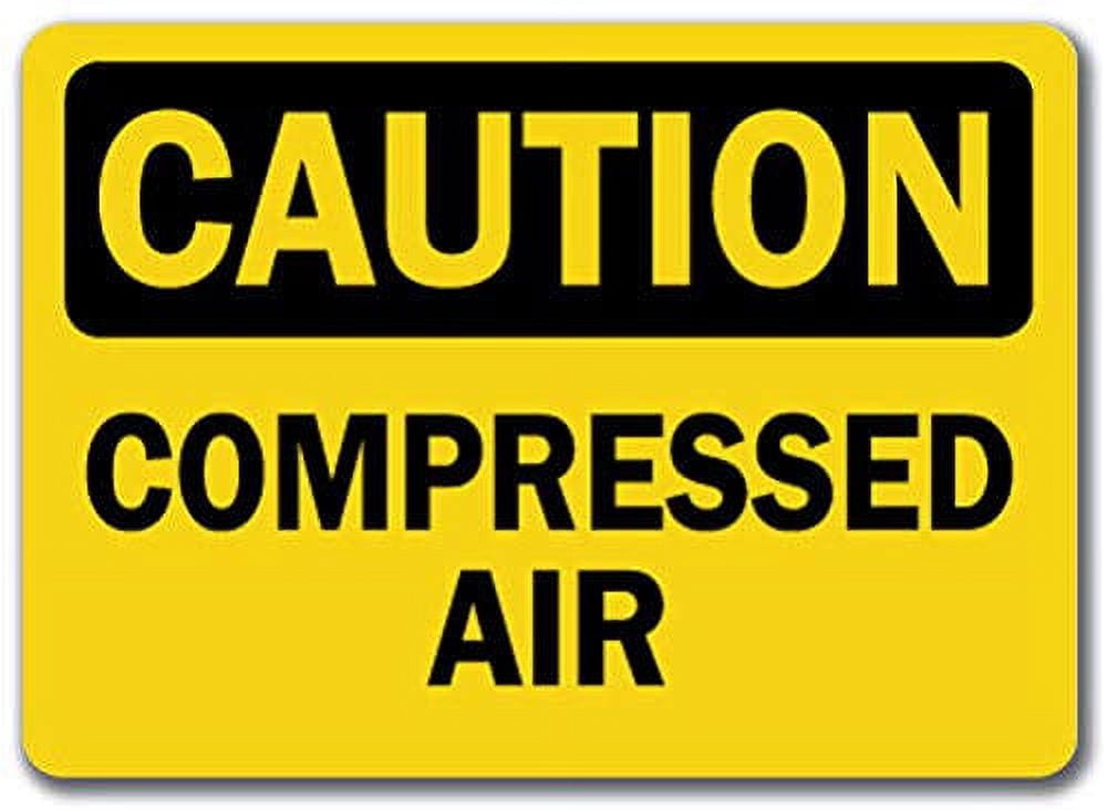 Vinyl Stickers - Caution - Compressed Air -Safety and Warning Warehouse ...
