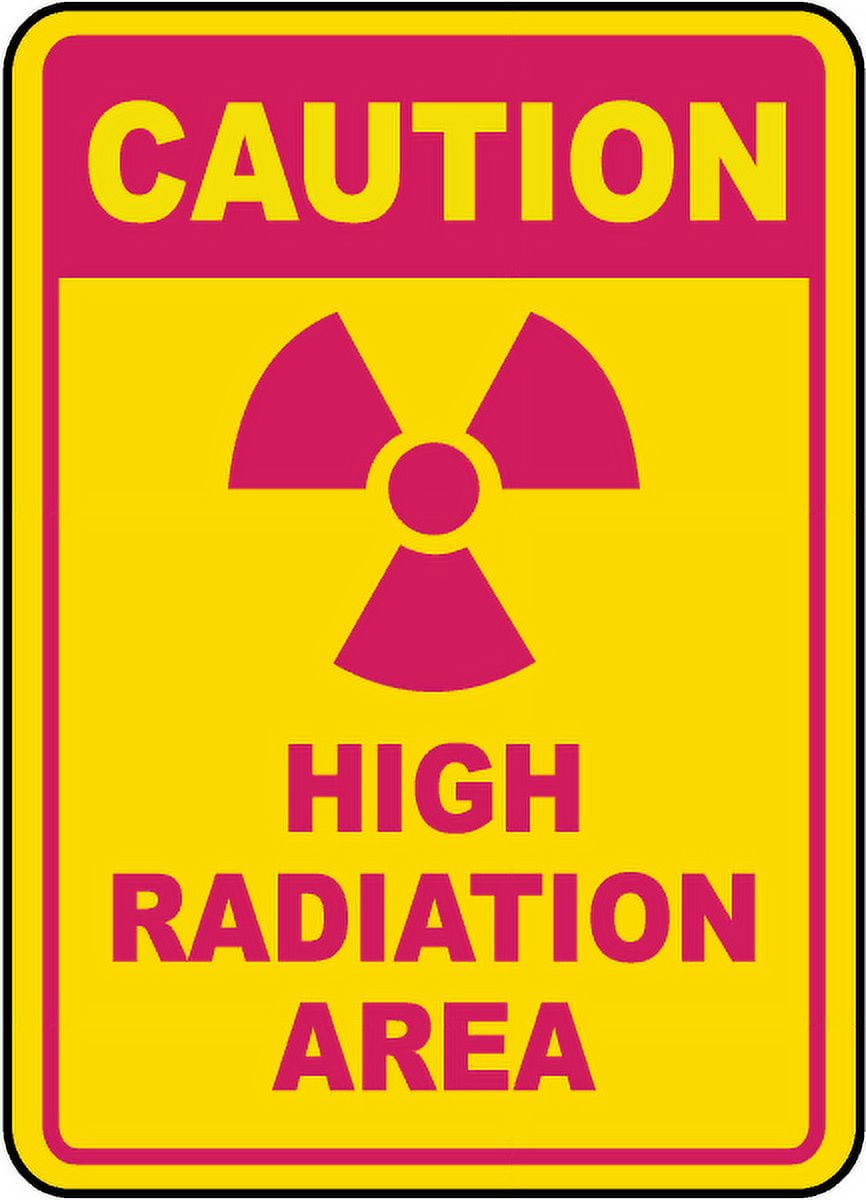 Vinyl Stickers - Caution High Radiation Area Sign - Safety and Warning ...