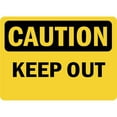 thumbnail image 1 of Vinyl Stickers - Caution - Keep Out OSHA - Safety and Warning Warehouse Signs Stickers - 10" x 7" - 3 Pack, 1 of 5