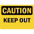 thumbnail image 1 of Vinyl Stickers - Caution - Keep Out OSHA - Safety and Warning Warehouse Signs Stickers - 24" x 30" - 6 Pack, 1 of 5