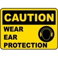 thumbnail image 1 of Vinyl Stickers - Caution Wear Ear Protection Sign - Safety and Warning Warehouse Signs Stickers - 24" x 30" - 3 Pack, 1 of 5