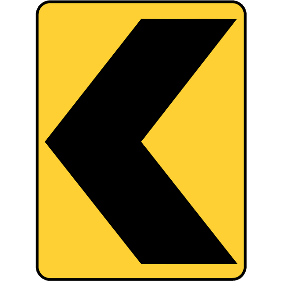 Vinyl Stickers - Chevron Alignment - Safety and Warning Warehouse Signs Stickers - 24" x 30" - 10 Pack