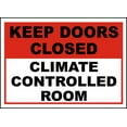 thumbnail image 1 of Vinyl Stickers - Climate Controlled Room Sign - Safety and Warning Warehouse Signs Stickers - 24" x 30" - 3 Pack, 1 of 5