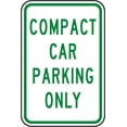thumbnail image 1 of Vinyl Stickers - Compact Car Parking Only Sign - Safety and Warning Warehouse Signs Stickers - 13" x 9" - 6 Pack, 1 of 5