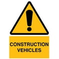 thumbnail image 1 of Vinyl Stickers - Construction Vehicles Sign - Safety and Warning Warehouse Signs Stickers - 13" x 9" - 3 Pack, 1 of 5