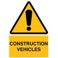 thumbnail image 1 of Vinyl Stickers - Construction Vehicles Sign - Safety and Warning Warehouse Signs Stickers - 24" x 30" - 3 Pack, 1 of 5