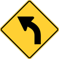thumbnail image 1 of Vinyl Stickers - Curve - Safety and Warning Warehouse Signs Stickers - 3.5" x 5" - 6 Pack, 1 of 5