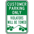 thumbnail image 1 of Vinyl Stickers - Customer Parking Only Sign 2 - Safety and Warning Warehouse Signs Stickers - 18" x 24" - 3 Pack, 1 of 5