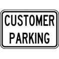 thumbnail image 1 of Vinyl Stickers - Customer Parking Sign 2 - Safety and Warning Warehouse Signs Stickers - 18" x 24" - 10 Pack, 1 of 5