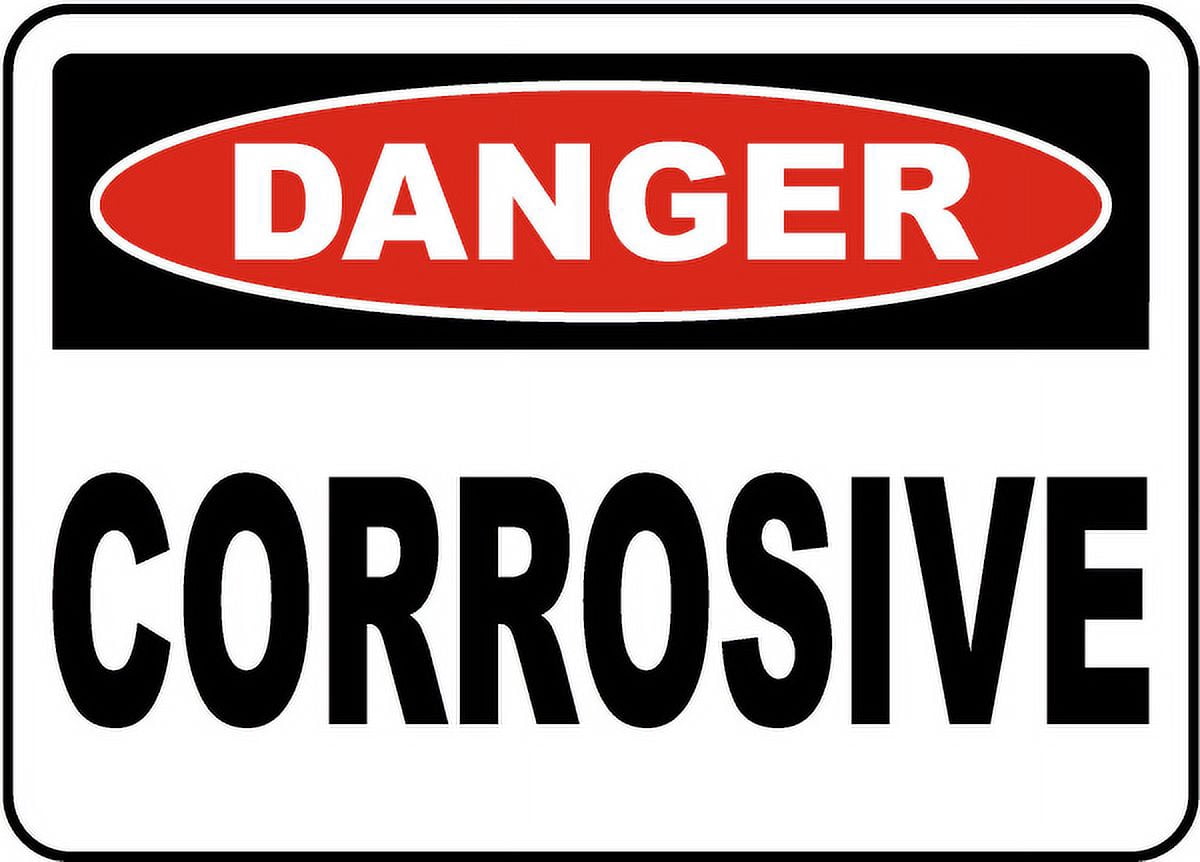 Vinyl Stickers - Danger Corrosive Sign - Safety and Warning Warehouse ...