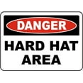 thumbnail image 1 of Vinyl Stickers - Danger Hard Hat Area Sign - Safety and Warning Warehouse Signs Stickers - 24" x 30" - 3 Pack, 1 of 5