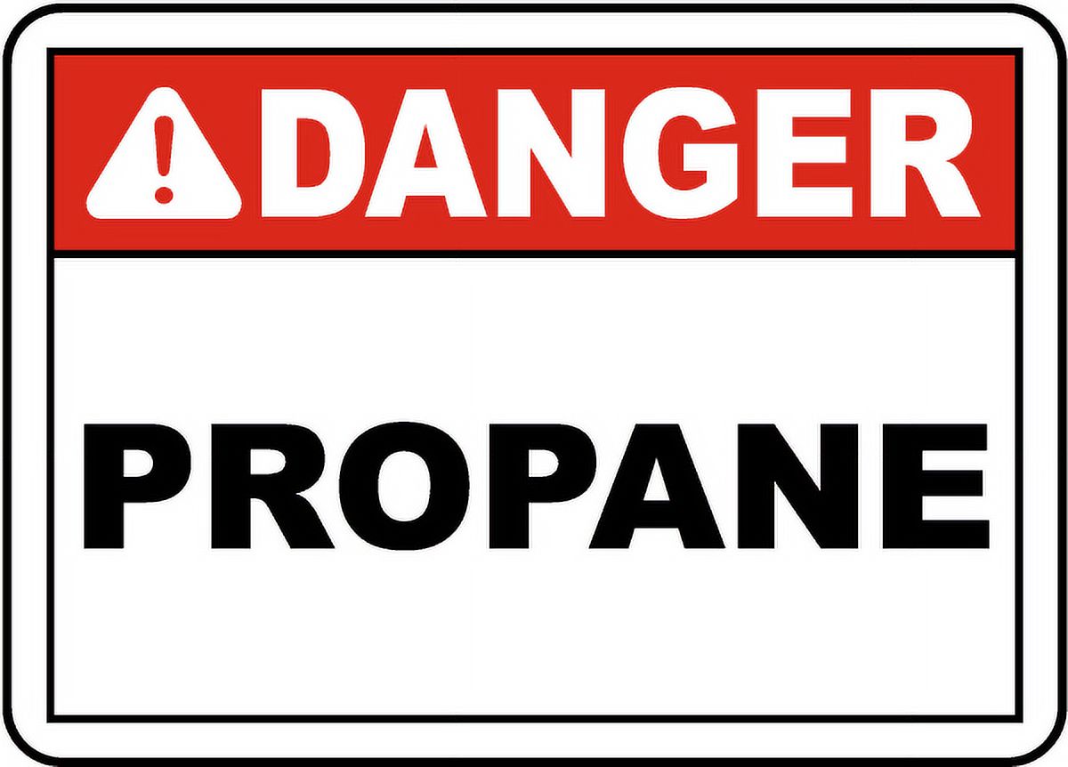 Propane Decals Vinyl Stickers - Danger Propane Sign Y8 - Safety and Warning Warehouse ...