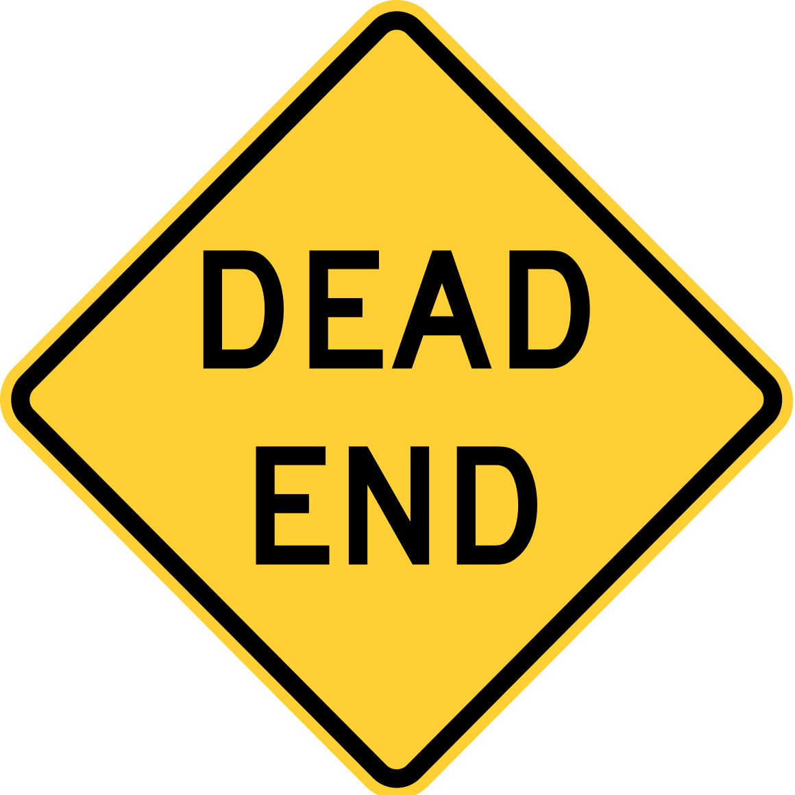 Vinyl Stickers Dead End Safety and Warning Warehouse Signs Stickers